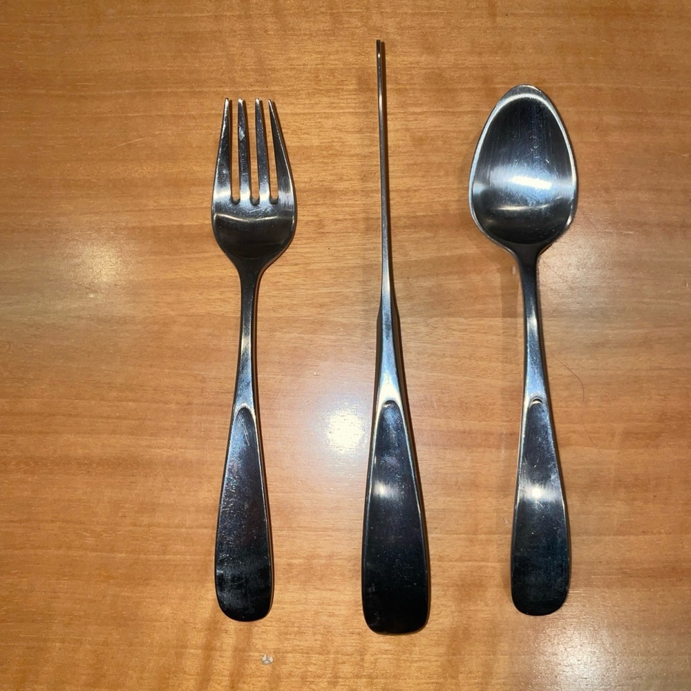 Georg Jensen Silver Cutlery Trio kids cutlery set by Viviana Torun